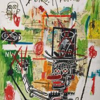 Jm Basquiat na een vuist 1987