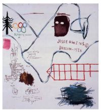 Jm Basquiat Big Snow - 1984 canvas print