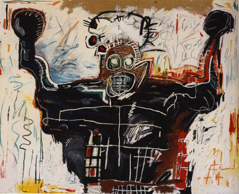 Tableaux sur toile, reproducción de Jm Basquiat Boxer 1982