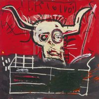 Jm Basquiat Cabra 1982 canvas print