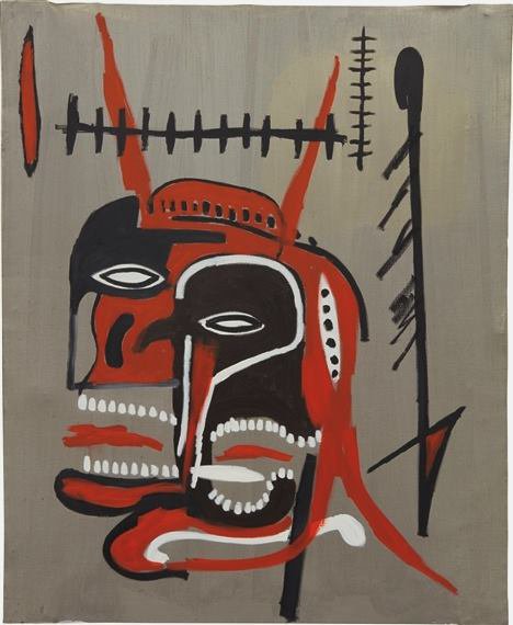 Tableaux sur toile, reproducción de Jm Basquiat Devil Head 1987
