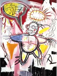 Jm Basquiat Donut Revenge canvas print