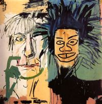 Jm Basquiat Dos Cabezas 1982 canvas print