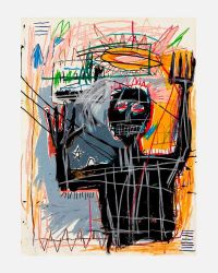 Jm Basquiat Furious Man 1982 canvas print