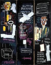 Jm Basquiat Hornplayers canvas print