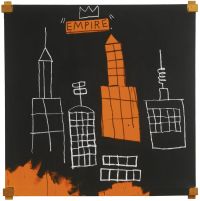 Jm Basquiat Mecca canvas print