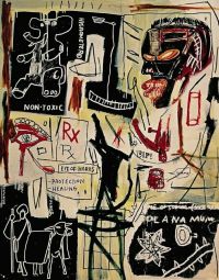 Jm Basquiat Melting Point Of Ice canvas print