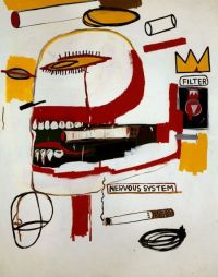 Jm Basquiat Nervous System canvas print