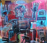 Jm Basquiat Sangre canvas print