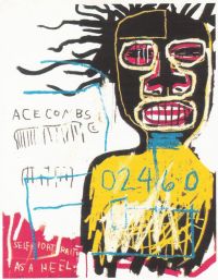 صورة ذاتية من Jm Basquiat كطباعة قماشية للكعب