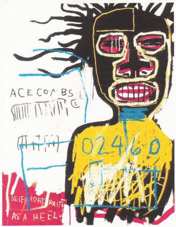 Tableaux sur toile, reproducción de Jm Basquiat Self Portrait As A Heel