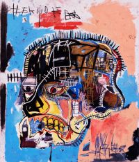 Jm Basquiat Skull - 1981 canvas print
