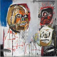 Jm Basquiat Three Delegates 1982 canvas print