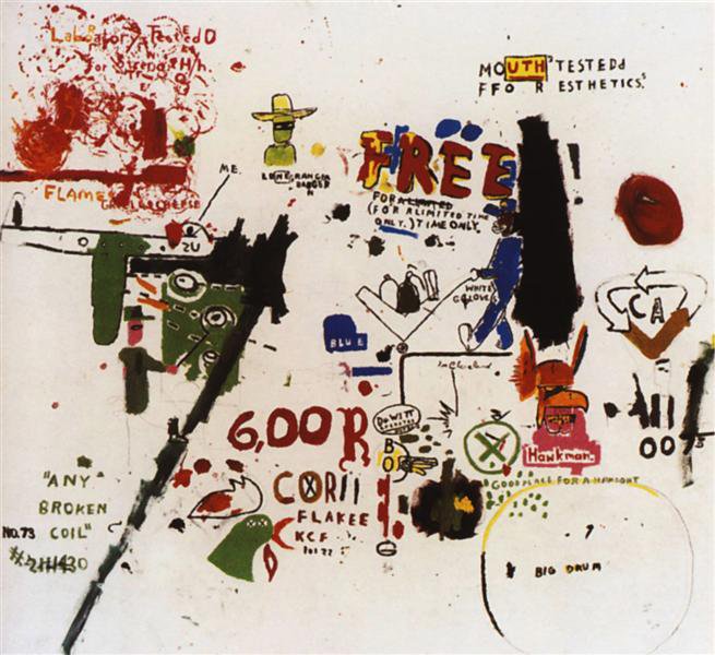 Tableaux sur toile, reproducción de Jm Basquiat To Be Titled