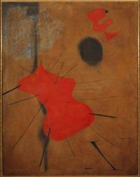 ジョアンミロが赤い斑点を描く1925年