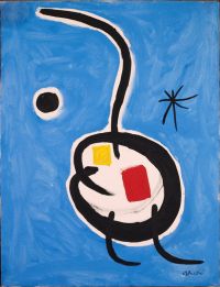 Joan Miro Personnage E Toile - 1978