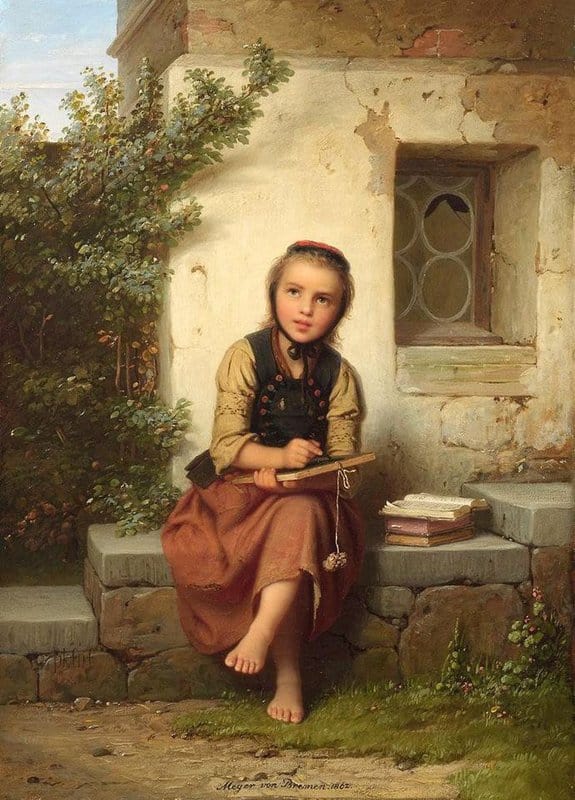 Johann Georg Meyer Von Bremen - Unknow Title 1862 canvas print