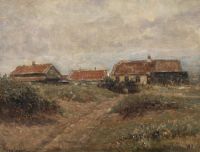 Johansen Viggo Houses Between The Dunes In Skagen 1911 canvas print
