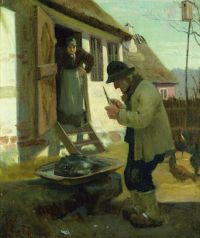 Johansen Viggo Old Man And Lumpfish 1877