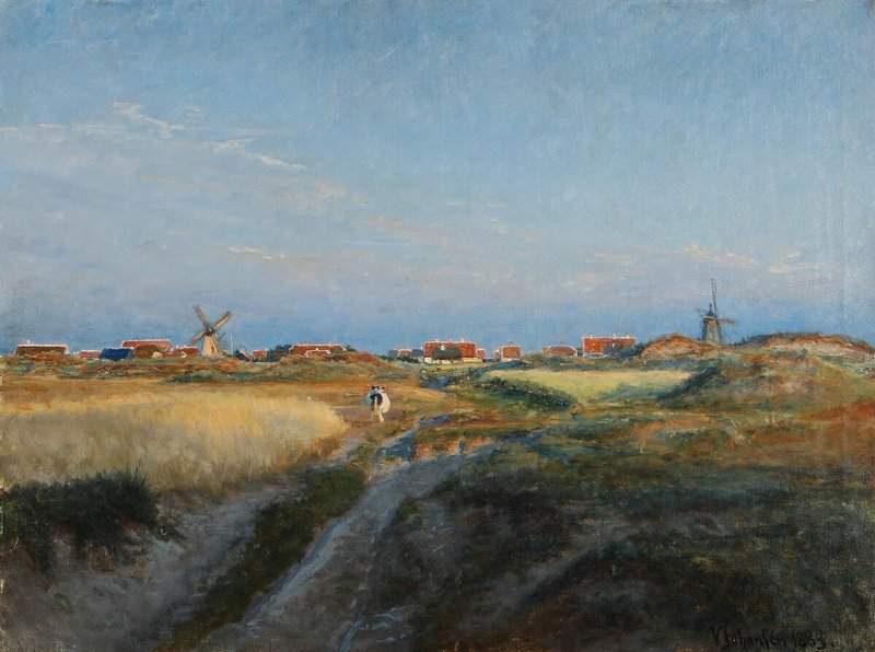 Johansen Viggo Scenery From Gl. Skagen In The Golden Hour 1889 canvas print