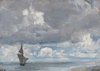 Johansen Viggo Die Wolken versammeln sich über den stillen Gewässern 1889