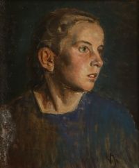 Johansen Viggo Woman S Portrait canvas print