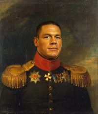 John Cena George Dawe Style canvas print