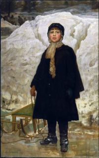Johnson Eastman Porträt eines Kindes 1879