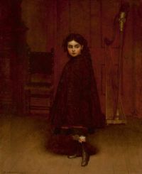 لوحة جونسون إيستمان ذا فويس أوف ذا هارب 1872