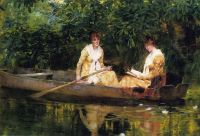 Jones Francis Coates Women In A Rowboat canvas print