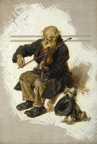 Joseph Christian Leyendecker 바이올리니스트와 그의 조수 1916