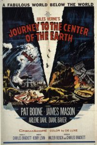 Poster del film Viaggio al centro della terra, stampa su tela
