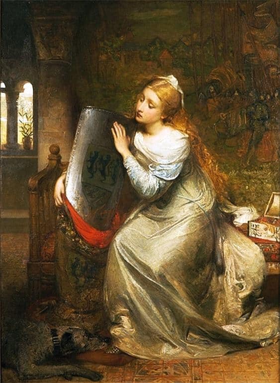 Joy George William Elaine   The Fair Maid Of Astolat Ca. 1890 canvas print