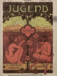 Jugend Magazine Cover 1896 canvas print