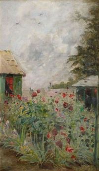 Julia Beck Blossoming Poppies 1896