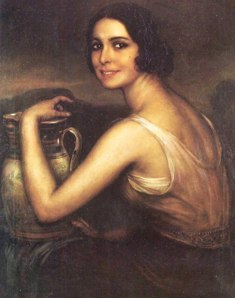 Julio Romero De Torres Gitana Con Jarro N Grande canvas print