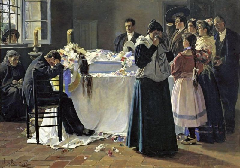 Julio Romero De Torres Mira Que Bonita Era canvas print