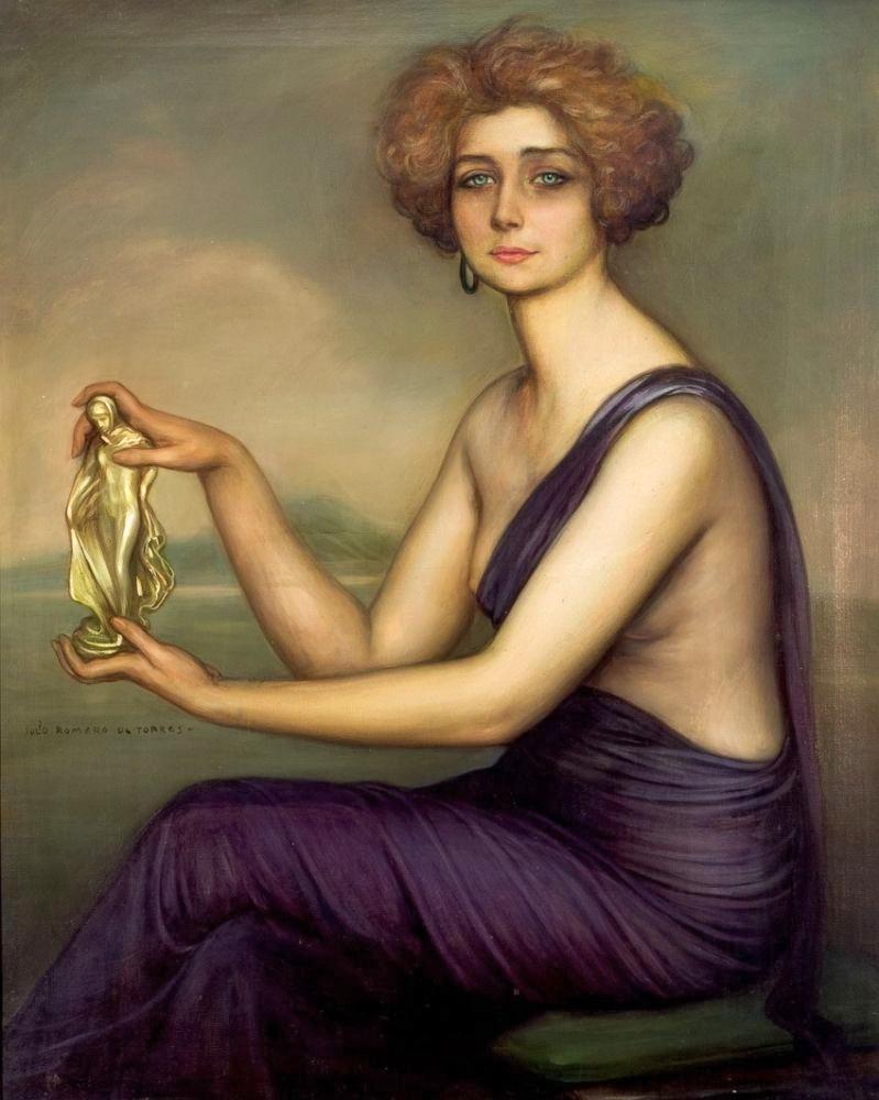 Julio Romero De Torres Retrato De Teresa De La Cruz canvas print