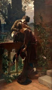 줄리어스 크론 베르크 로미오와 줄리엣 온 더 발코니 1886