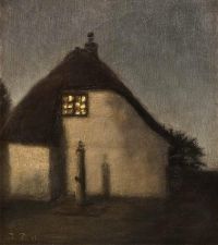Julius Paulsen 덴마크어 1860 1940 비가 온 후의 저녁 1892