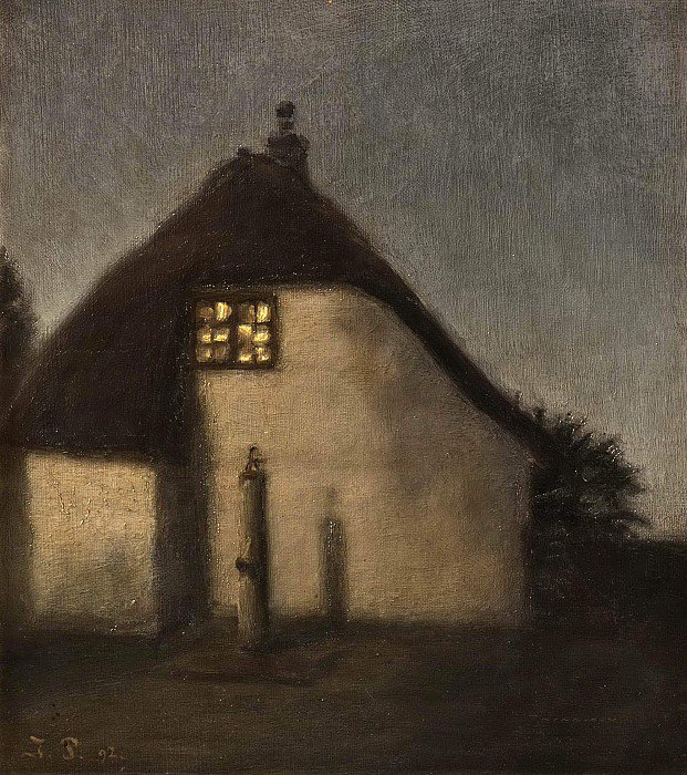 Tableaux sur toile, reproduction de Julius Paulsen Danish 1860 1940 Evening After Rain 1892