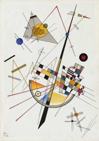 Kandinsky Delicate Tension قماش مطبوع