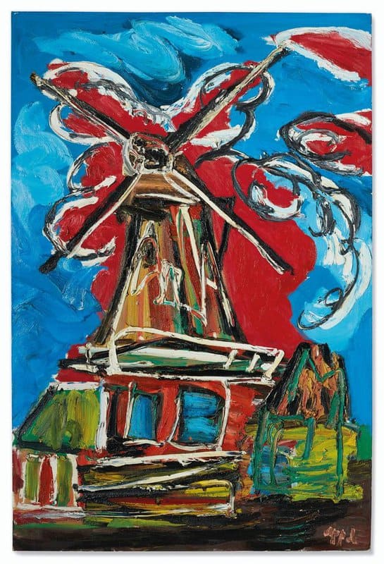 Karel Appel Le Moulin 1984 canvas print