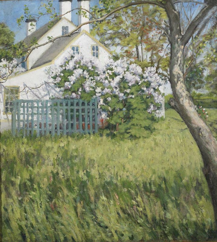 Kate Freeman Clark White House Long Island Ca. 1905 canvas print