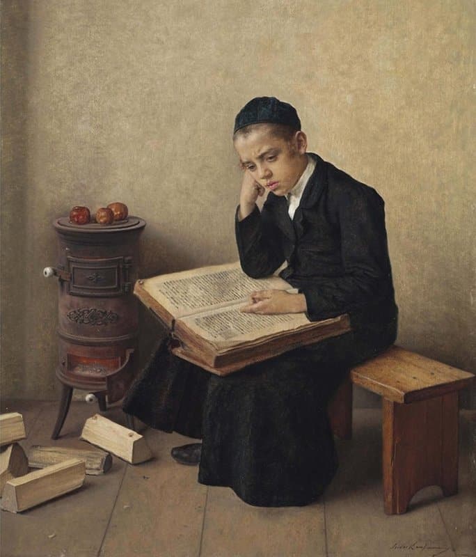Kaufmann Isidor A Difficult Passage In The Talmud canvas print