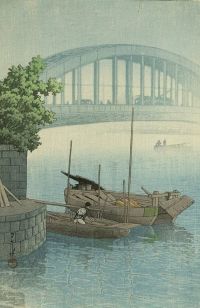 جسر Kawase Hasui Eitai 1937