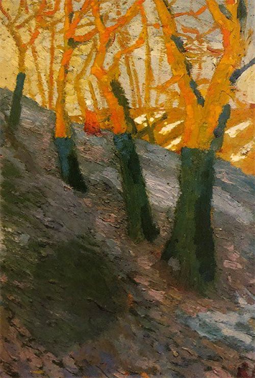 Kazimir Malevich Trees C.1907-09 canvas print