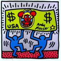 Keith Haring Andy Ratón 1986