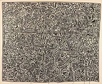 Lienzo Keith Haring 15 de agosto de 1983