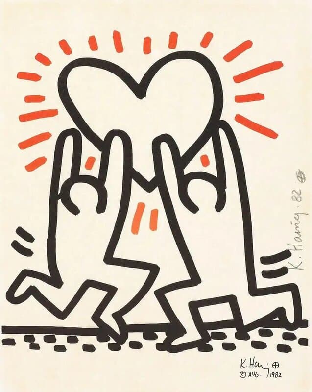 Keith Haring Bayer Suite 1 1982 canvas print